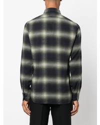 Tom Ford Check Pattern Button Up Shirt