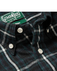 Gitman Brothers Gitman Vintage Button Down Collar Checked Cotton Flannel Shirt