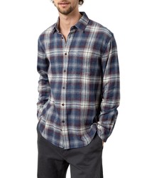 Rails Lennox Regular Fit Plaid Cotton Blend Button Up Shirt