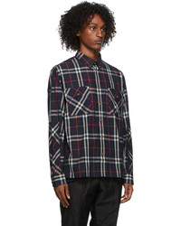 Burberry Navy Red Coulsdon Check Shirt