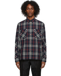 Burberry Navy Red Coulsdon Check Shirt