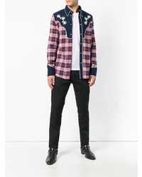 DSQUARED2 Plaid Embroidered Shirt