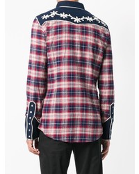 DSQUARED2 Plaid Embroidered Shirt