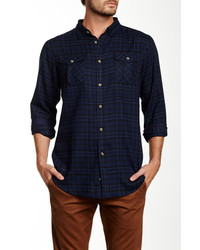 Burnside Plaid Flannel Long Sleeve Regular Fit Shirt