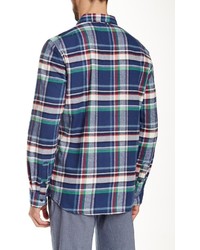Micros Salem Plaid Long Sleeve Regular Fit Shirt