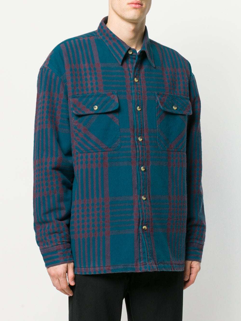 yeezy season 5 classic flannel shirt - ブルゾン