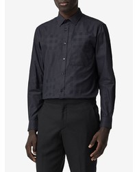 Burberry Slim Fit Check Jacquard Shirt