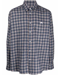 MTL STUDIO Smiley Patch Check Shirt