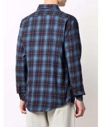 Deperlu Tartan Print Cotton Shirt