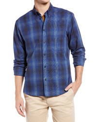 Billy Reid Tuscumbia Standard Fit Plaid Shirt In Bluenavy At Nordstrom