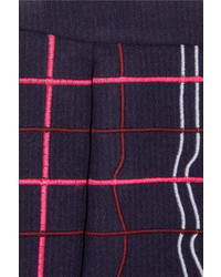 Kenzo Embroidered Wool Blend Mini Skirt
