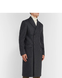 Oliver Spencer Double Breasted Prince Of Wales Checked Lambswool Coat