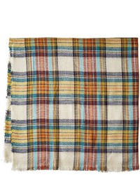 Steve Madden Classic Plaid Square Scarf Scarves
