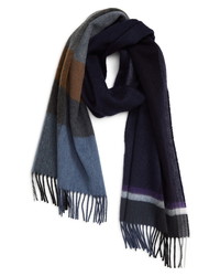 Andrew Stewart Colorblock Cashmere Scarf