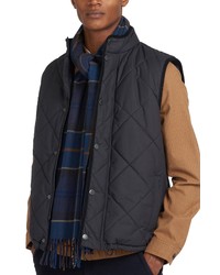 Barbour Galingale Plaid Scarf In Midnight Tartan At Nordstrom