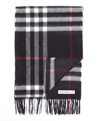 Burberry London Giant Icon Check Cashmere Scarf