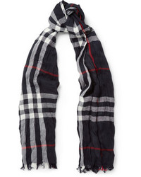 Burberry Shoes Accessories Check Merino Wool And Cashmere Lightweight Scarf