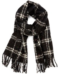 Sole Society Speckled Plaid Blanket Wrap