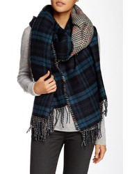 David & Young Plaid Blanket Scarf