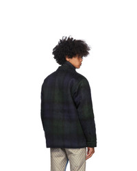 Bless Navy And Green Woodhacker Jacket