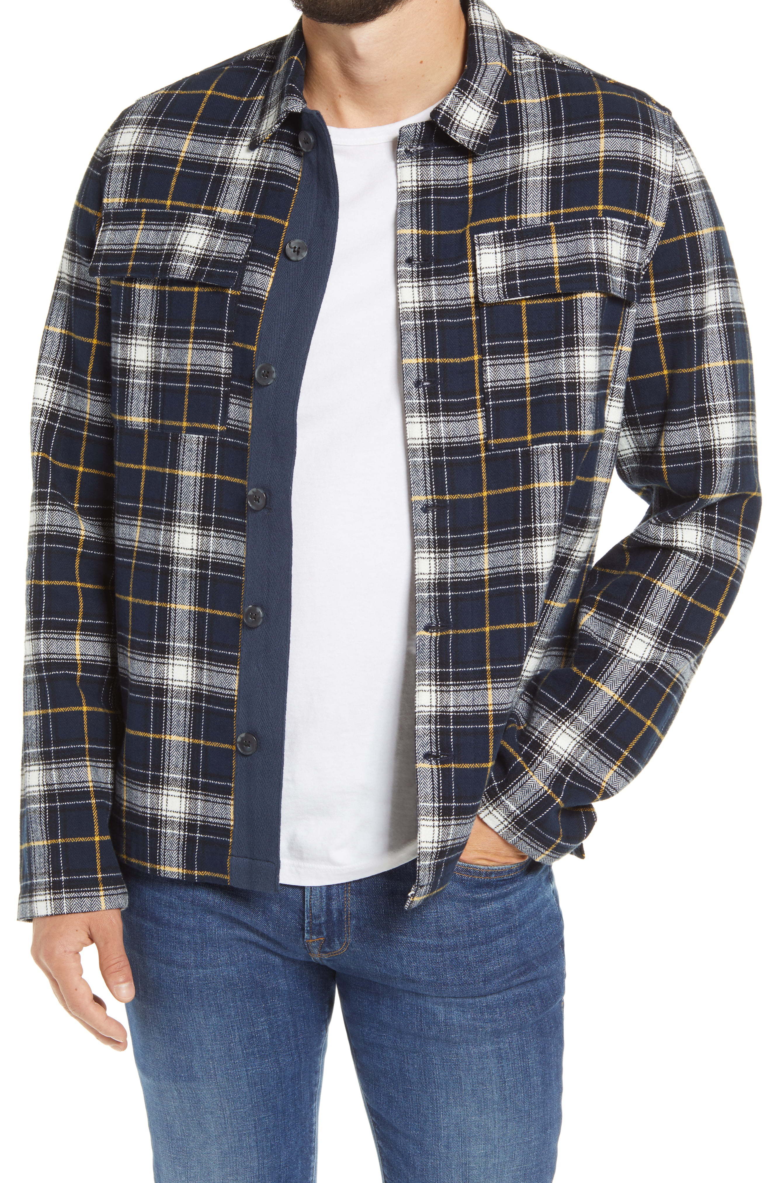 Benson Plaid Shirt Jacket, $77 | Nordstrom | Lookastic