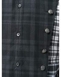 Dolce & Gabbana Button Detail Checked Shirt