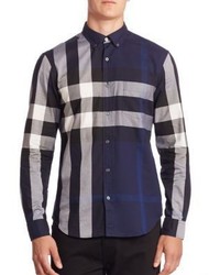 Burberry Fred Check Woven Sportshirt