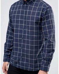 Esprit Window Pane Check Shirt In Regular Fit