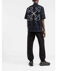 Off-White Arrows Print Check Flannel Shirt
