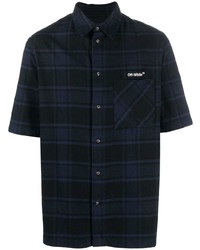 Off-White Arrows Print Check Flannel Shirt