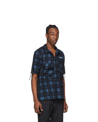 Off-White Blue Check Voyager Short Sleeve Shirt