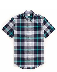 Tommy Hilfiger Custom Fit Plaid Short Sleeve Shirt