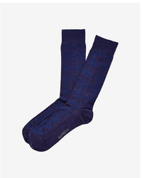 Express Textured Plaid Dress Socks