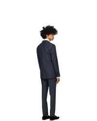 Burberry Blue Check Slim Suit
