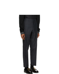 Burberry Blue Checkered English Suit