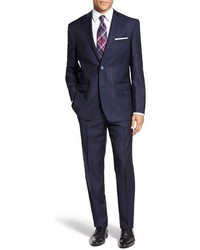 Andrew Marc Carlton Classic Fit Plaid Wool Suit