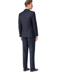 Calvin Klein Navy Plaid Extra Slim Fit Suit