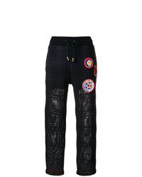 Mr & Mrs Italy Patched Tartan Joggers