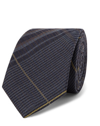 Berluti 7cm Checked Wool And Mulberry Silk Blend Tie