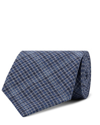 Oliver Spencer 8cm Checked Cotton Tie