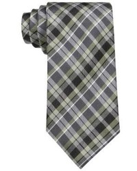 Calvin Klein Classic Fit Silk Schoolboy Plaid Tie
