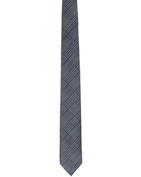 Ermenegildo Zegna Navy Seersucker Neck Tie