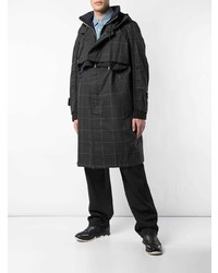 Sacai Checked Hooded Trench