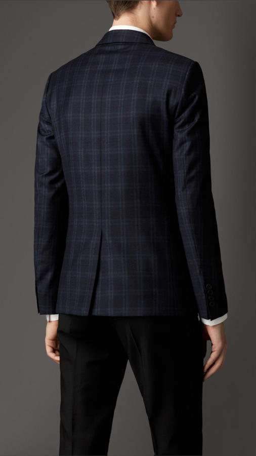 Burberry Slim Fit Virgin Wool Check Jacket, $1,250 | Burberry ...
