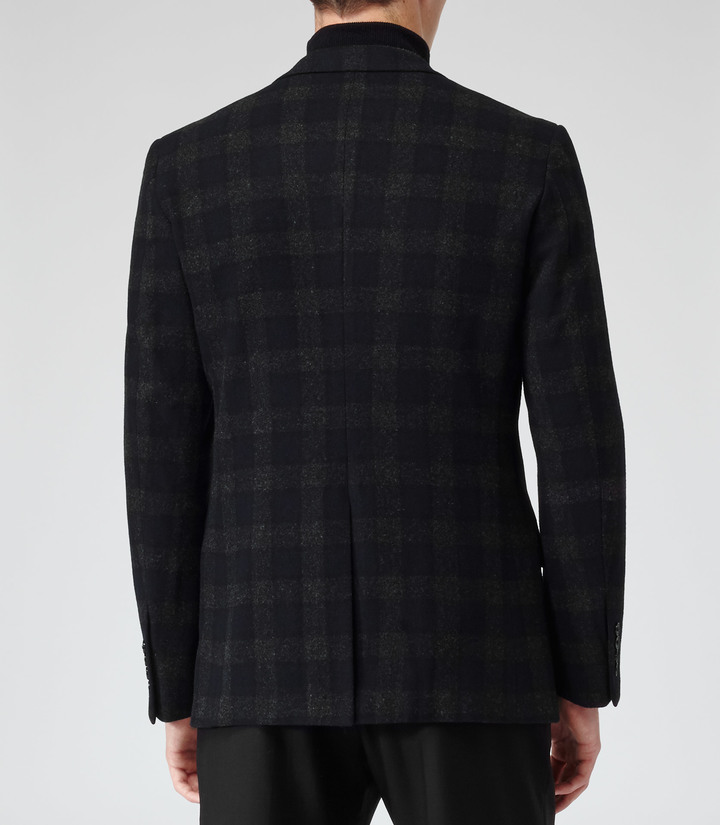 Reiss Rburn Check Wool Blend Blazer, $500 | Reiss | Lookastic.com