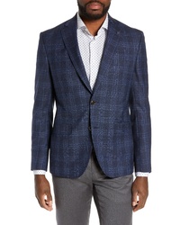 Ted Baker London Roger Extra Slim Fit Plaid Wool Sport Coat