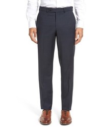 Ted Baker London Livingstone Flat Front Plaid Wool Trousers