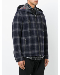 Lanvin Checked Hooded Jacket