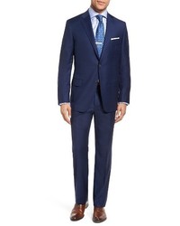Hickey Freeman Beacon Classic Fit Plaid Wool Suit