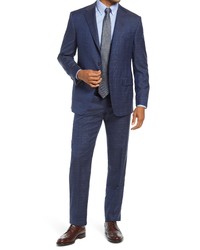 Hickey Freeman Infinity Classic Fit Plaid Wool Suit